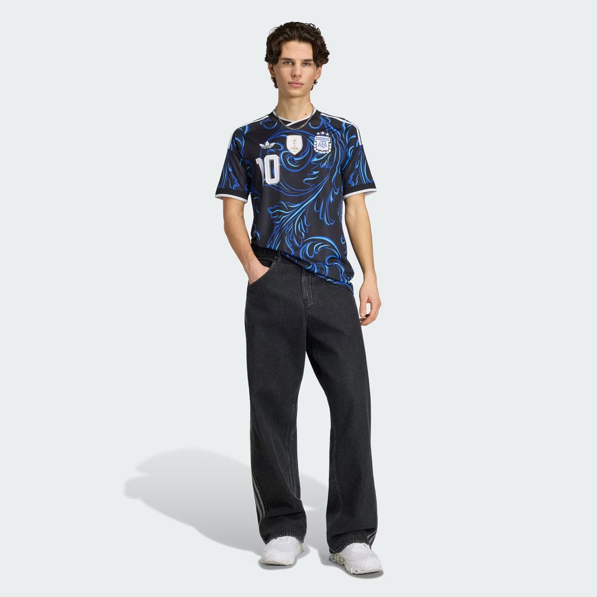 Argentina 2026 World Cup Away Women's Fan Jersey Messi #10 — View 3