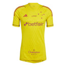 Cruzeiro 24/25 Goalkeeper Jersey - Yellow - All Sponsors - Fan Version