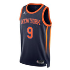Maglia NBA RJ Barrett New York Knicks 2023 - Edizione Statement - Blu navy