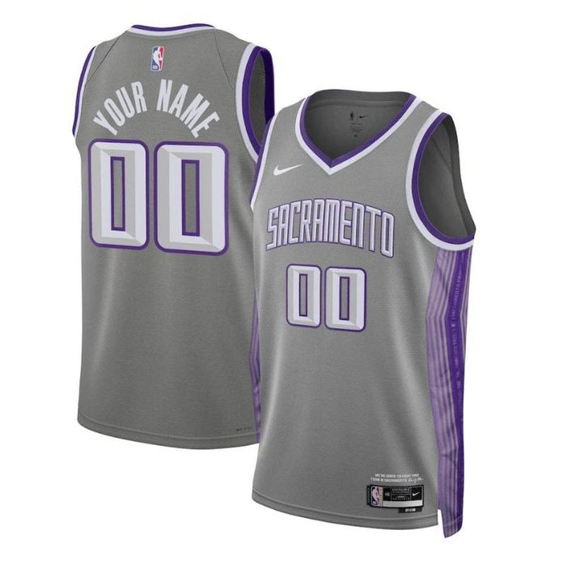 Maillot NBA unisexe Sacramento Kings 2023 - Édition City - Noir