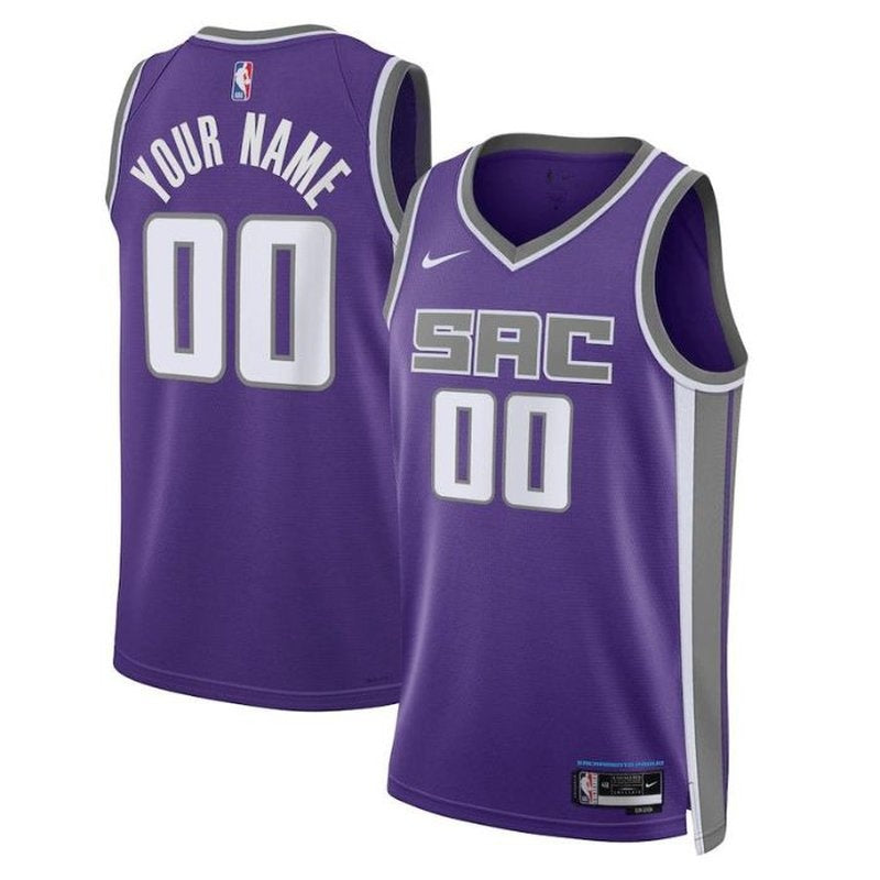 Sacramento Kings Camiseta NBA Unisex 2023 Morada - Edición Icon