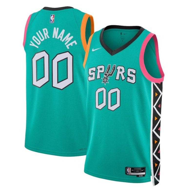 San Antonio Spurs Unisex 2023 Camiseta NBA - Edición Ciudad - Turquesa