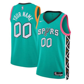 San Antonio Spurs Unisex 2023 NBA Jersey - City Edition - Turquoise