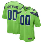 Seattle Seahawks - Maglia da gara NFL personalizzata alternativa - Verde neon