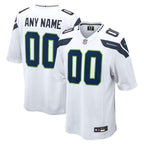 Seattle Seahawks - Maglia da gara NFL personalizzata - Bianca