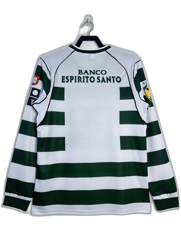 Sporting Lisbon 01/03 I Maglia Home - Versione Retrò a Maniche Lunghe