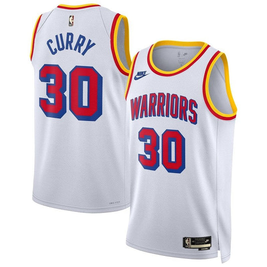 ステフィン・カリー ゴールデンステート・ウォリアーズ ユニセックス 2024/25 NBA ユニフォーム - ホワイト - クラシックエディション