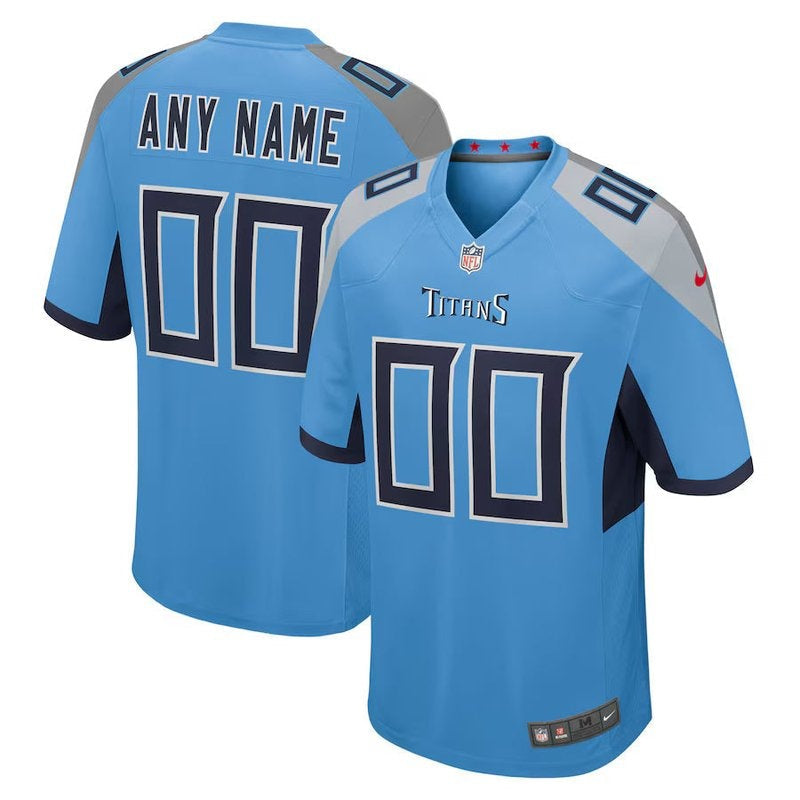 Tennessee Titans - Maglia da gara NFL personalizzata alternativa - Azzurro chiaro