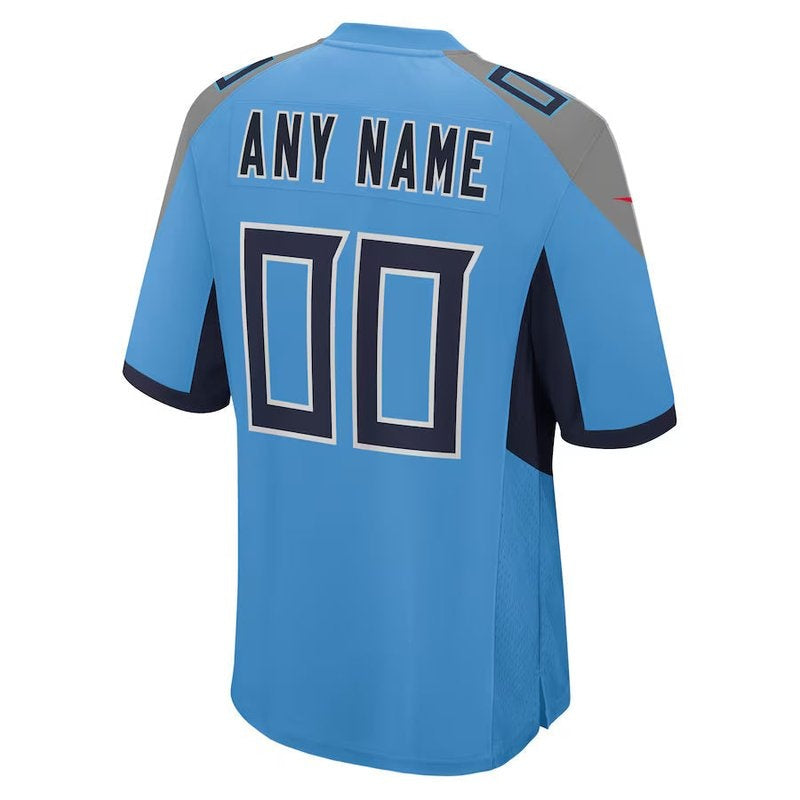 Tennessee Titans - Maglia da gara NFL personalizzata alternativa - Azzurro chiaro