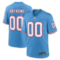 Tennessee Titans - Maglia da gioco NFL personalizzata rétro Oilers - Azzurro chiaro