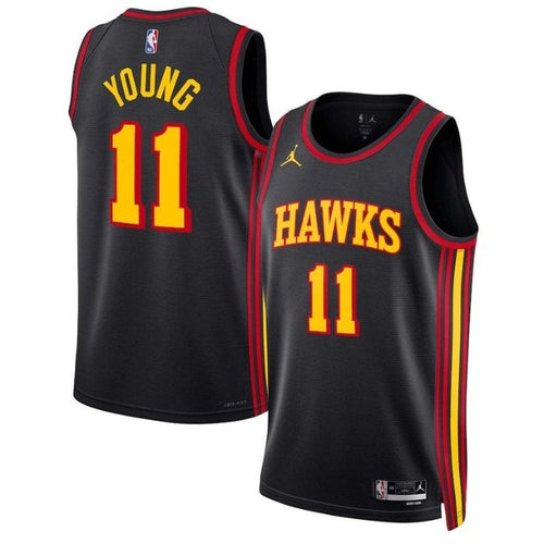 Trae Young Atlanta Hawks 2023 Statement Edition NBA Trikot - Schwarz