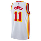 Maglia NBA unisex Trae Young Atlanta Hawks 2023 - Edizione Association - Bianca