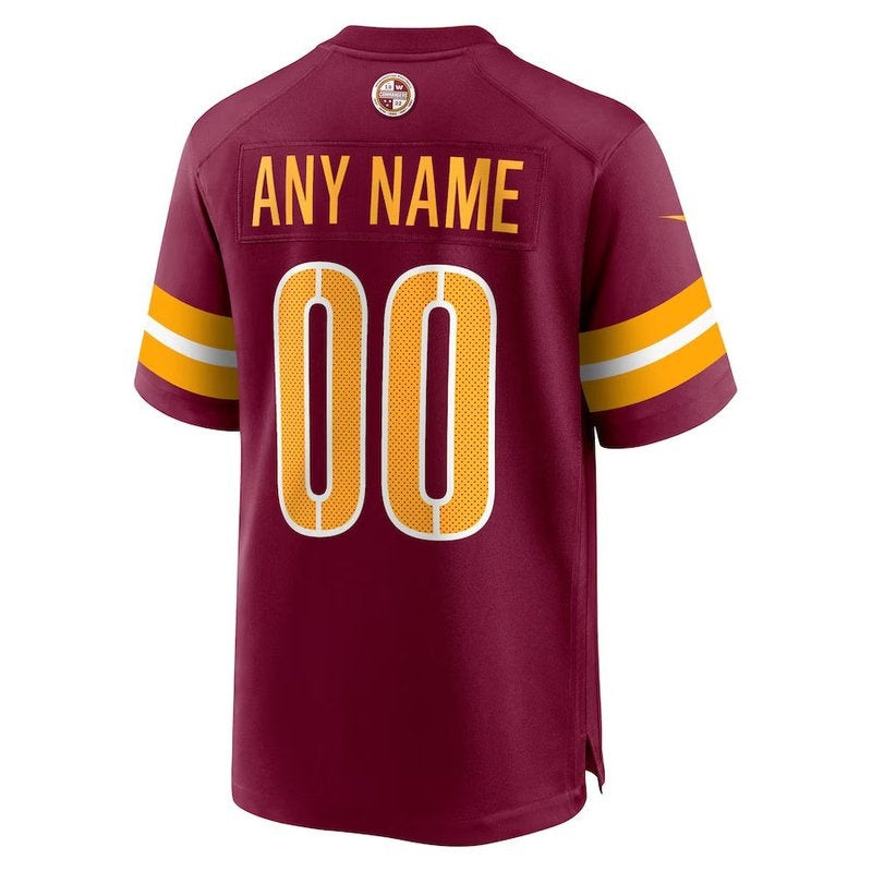 Washington Commanders - Maglia da gara NFL personalizzata bordeaux