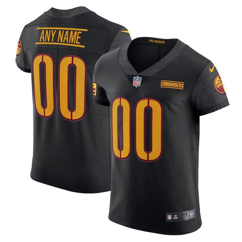 Washington Commanders - Maglia NFL alternativa personalizzata - Nera