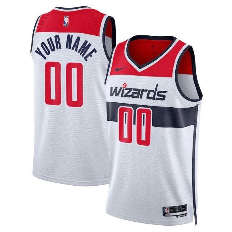 Camiseta Unisex NBA 2023 Washington Wizards Blanca - Edición Association